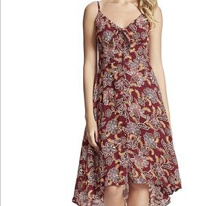 Jessica Simpson Womens Fria Tie Front High Low MIDI Size Small Dress